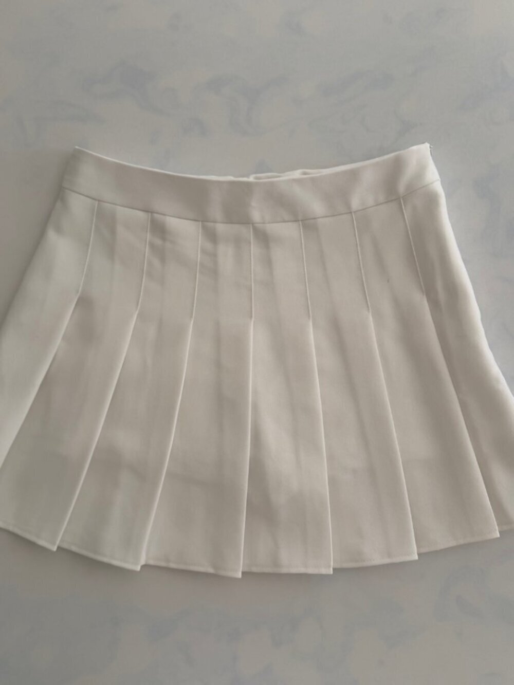 Pleated White Tennis Golf Athletic Skort